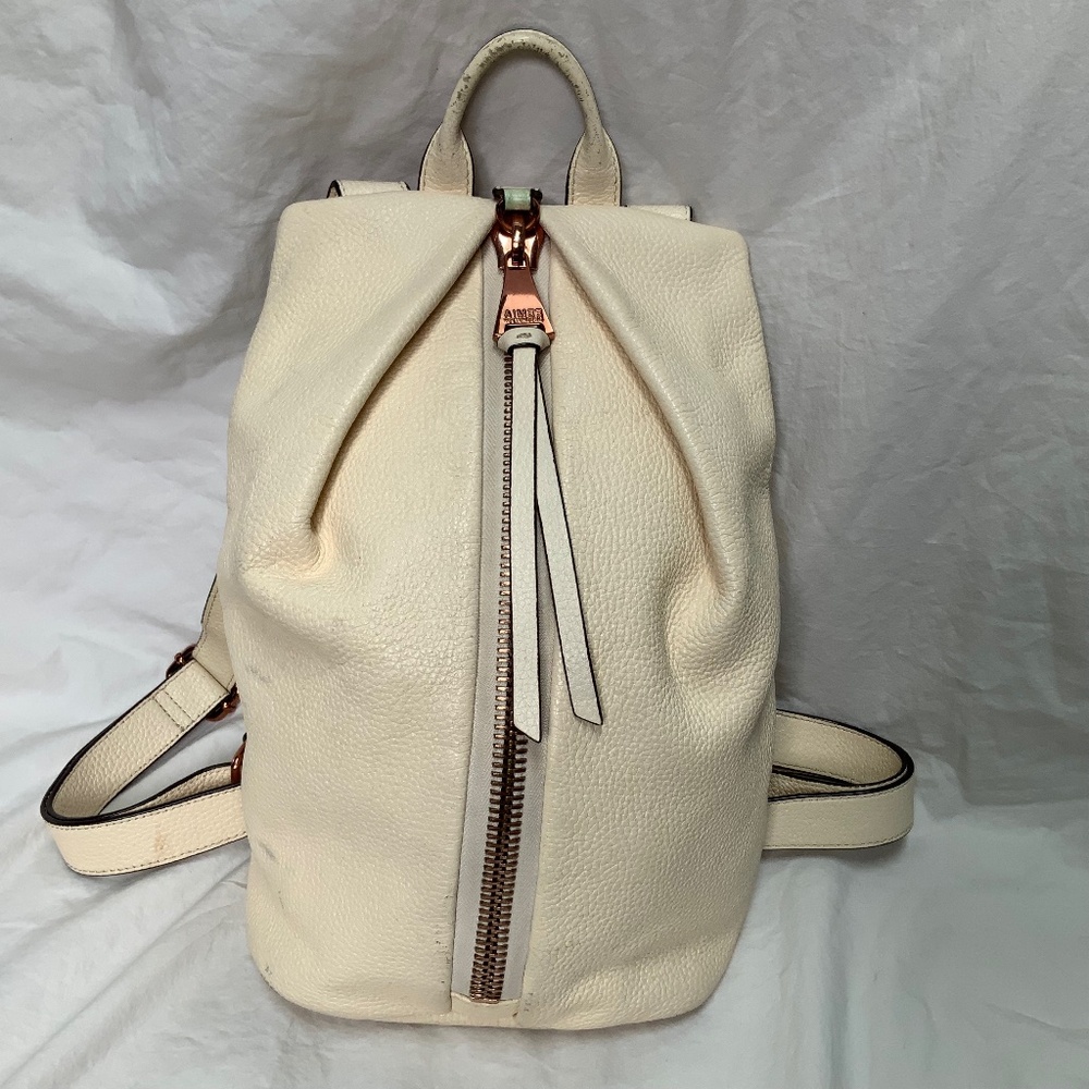 Aimee Kestenberg Cream Leather Backpack